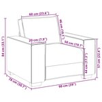 vidaXL Canapé Fauteuil Vert Foncé 100x78x84 cm Tissu