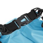 Vidaxl sac sec avec fermeture éclair bleu 20 l pvc