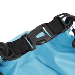 vidaXL Sac sec avec fermeture éclair Bleu 20 L PVC