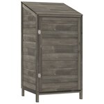vidaXL Remise de jardin Anthracite 55x52x112 cm Bois de sapin solide