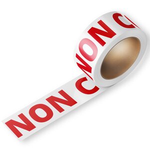 Ruban adhésif 6 rouleaux – 48 mm x 100 m  avec message "Non conforme" – Bulteau Systems