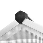 vidaXL Serre renforcée en aluminium avec cadre de base 9 025 m²