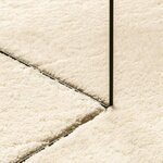 vidaXL Tapis HUARTE à poils courts doux et lavable crème 200x200 cm