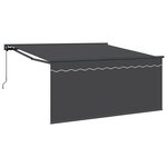 vidaXL Auvent Rétractable Anthracite Gris 350 x 250 cm
