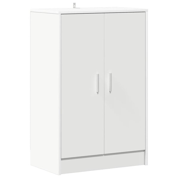 vidaXL Armoire à chaussures Blanc 60x35x92 cm Bois d’ingénierie