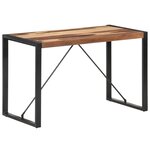 vidaXL Table à manger 120x60x75 cm Bois massif