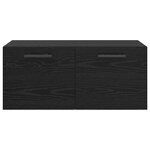 vidaXL Meuble mural Chêne noir 80 x 36.5 x 35 cm Bois d'ingénierie