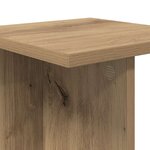 vidaXL Support de Plante Chêne artisanal 25 x 25 5 x 80 5 cm
