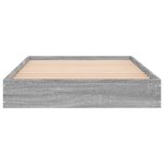 vidaXL Cadre de lit sans matelas sonoma gris 90x200 cm