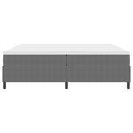 vidaXL Lit à ressorts avec matelas gris clair 200x200 cm en velours côtelé