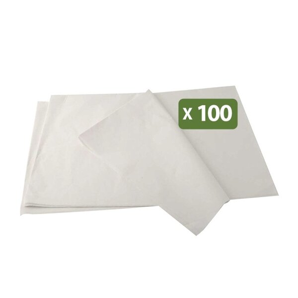 Pack and Move - Lot 100 feuilles papier de soie - 32 5 x 60 cm - Blanc - Emballage cadeau  décoration  anniversaire  mariage