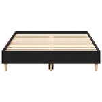 vidaXL Cadre de lit Chêne noir 135 x 190 cm Bois d'ingénierie