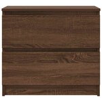 vidaXL Meuble TV chêne marron 60x35x54 cm bois d'ingénierie