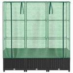 vidaXL Jardinière surélevée avec housse aspect rotin 120x40x138 cm
