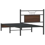 vidaXL Cadre de lit sans matelas chêne marron 90x190cm bois ingénierie