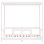 vidaXL Cadre de lit pour enfant blanc 70x140 cm bois de pin massif