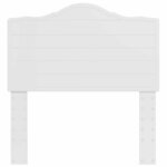 vidaXL Tête de lit Blanc Brillant 90 cm Bois d'ingénierie