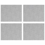 vidaXL Nez de marche Rectangulaire 4 Pièces Argenté 50 x 40 cm Aluminium