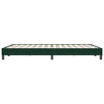 vidaXL Cadre de lit sans matelas vert foncé 160x220 cm velours
