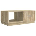 vidaXL Table basse Chêne Sonoma 90 x 50 x 37 cm Bois d'ingénierie