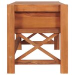 vidaXL Meuble TV 140x40x45 cm Bois de teck