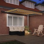 vidaXL Auvent Rétractable Multicolore 300 x 250 cm tissu