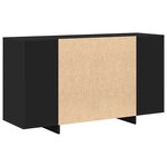 vidaXL Buffet Noir 135 x 41 x 69 cm Bois d'ingénierie