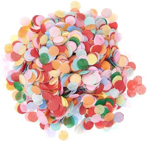 Confettis ronds multicolores Ø 10 mm