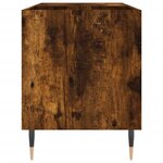 vidaXL Armoire à disques chêne fumé 85x38x48 cm bois d'ingénierie