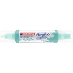Marqueur acryl 3d dble pointe 5400 turquoise opulent 2-3 mm  5-10 mm x 5 EDDING