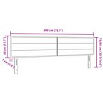 vidaXL Tête de Lit LED Design Lignes Crème 100 cm Tissu