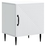 vidaXL Cabinet de chevet Blanc 43 x 34 5 x 50 cm Bois d'ingénierie