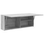 vidaXL Armoire murale de bain sonoma gris 100x25x40 cm bois ingénierie