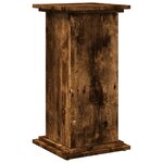 vidaXL Piédestal avec rangement chêne fumé 31x30x60 cm bois ingénierie