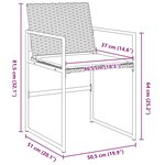 vidaXL Ensemble de salle à manger pour jardin 9 Pièces Noir Poly rotin