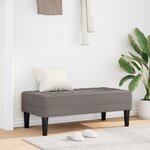 Banc vidaXL Taupe 113x57x39 cm en tissu
