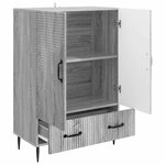 vidaXL Buffet Sonoma gris 66 x 34 5 x 95 cm Bois d'ingénierie