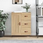 vidaXL Buffet chêne sonoma 69 5x34x90 cm bois d'ingénierie
