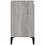 vidaXL Meuble d'évier sonoma gris 58x33x60 cm bois d'ingénierie