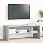 vidaXL Meuble TV Sonoma gris 100x40x40 cm Bois d'ingénierie