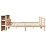 vidaXL Lit bibliothèque sans matelas 200x200 cm bois massif de pin