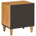vidaXL Table de chevet avec tiroir Marron clair 40 x 33 x 46 cm