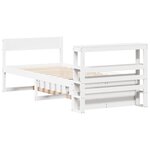 vidaXL Cadre de lit sans matelas blanc 90x200 cm bois de pin massif