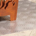 vidaXL Plaques à damier 4 Pièces Argent 60 x 40 cm Aluminium