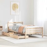 vidaXL Cadre de lit sans matelas 90x200 cm bois de pin massif