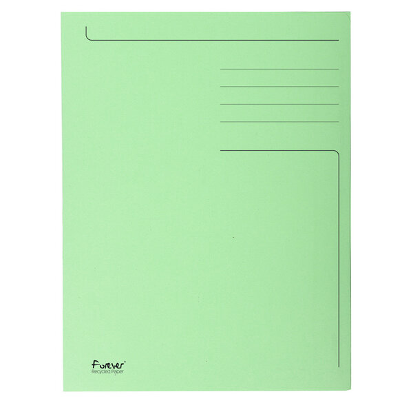 Chemise Imprimée 3 Rabats Format FOLIO FOREVER 280g Vert EXACOMPTA