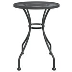 vidaXL Ensemble à manger de jardin 5 Pièces Maille Métal Anthracite