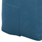 vidaXL Coussin de Dos Bleu 120 x 24 x 50 cm Velours