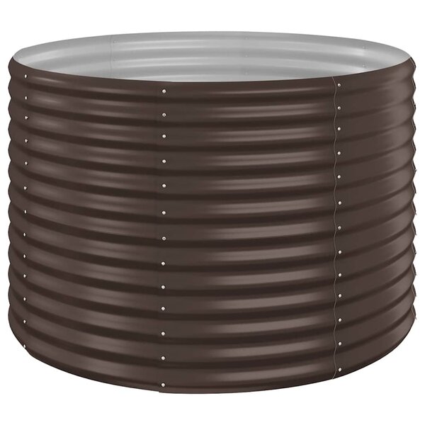 vidaXL Lit surélevé de jardin Acier galvanisé marron