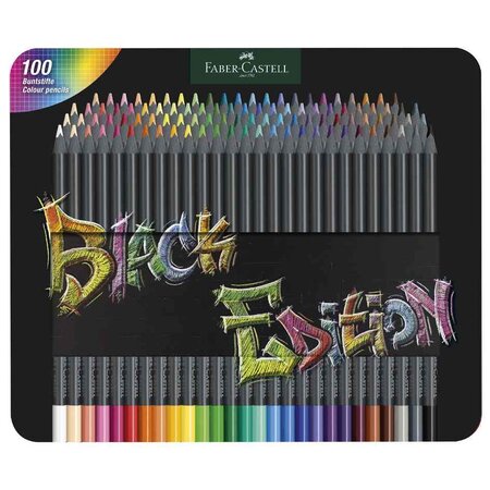 Crayon de couleur Black Edition  étui de 100 FABER-CASTELL